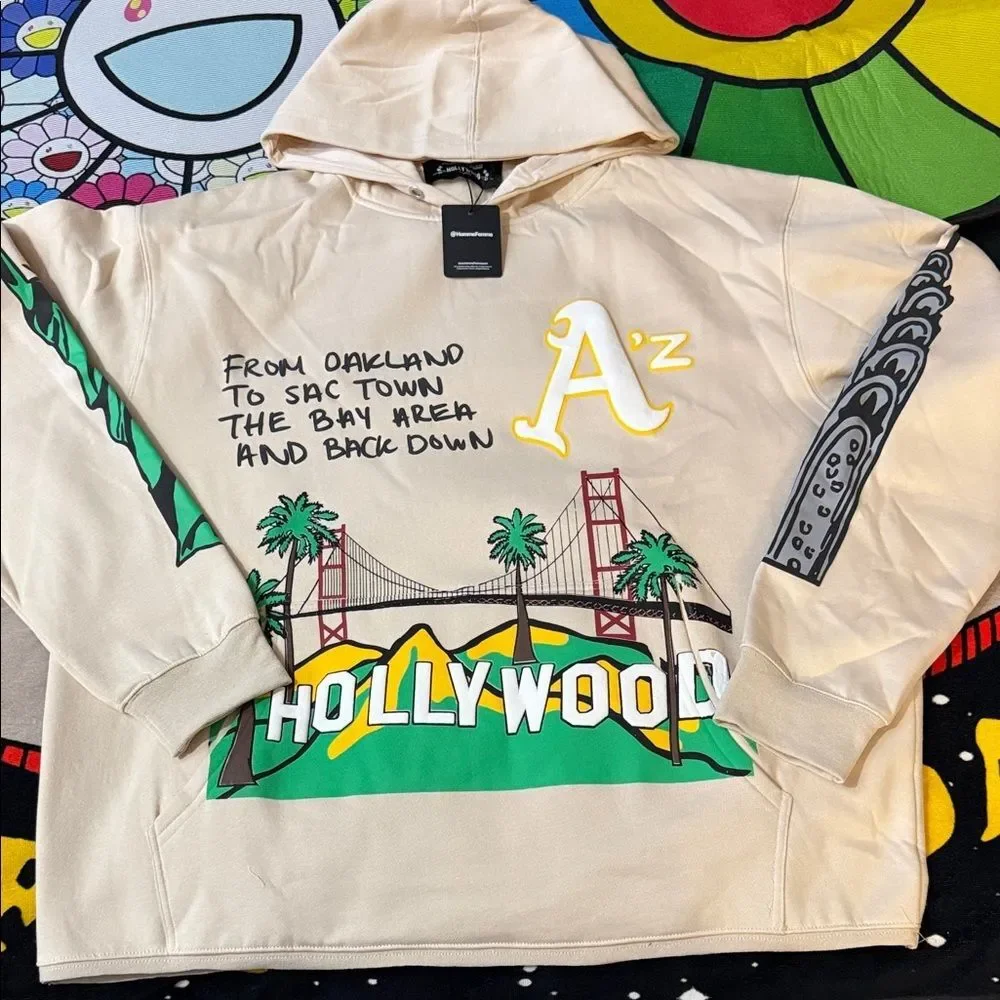 Homme + Femme Cali to NYC HOODIE- Tan